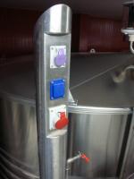  - Borne électrique cuverie - support inox